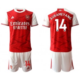 Camisolas de futebol Arsenal Pierre-Emerick Aubameyang 14 Criança Equipamento Principal 2020/21 Manga Curta